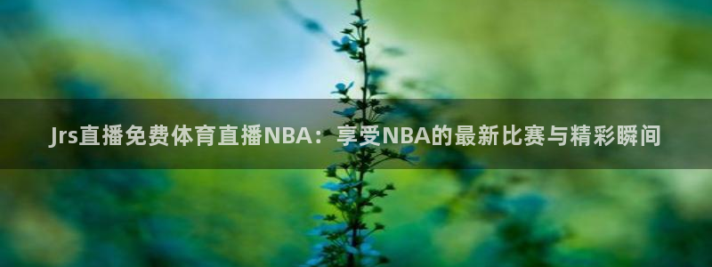 Jrs直播免费体育直播NBA：享受NBA的最新比赛与精彩瞬间